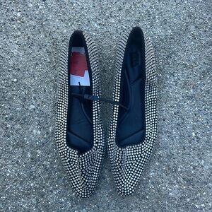 Zara rhinestone flats